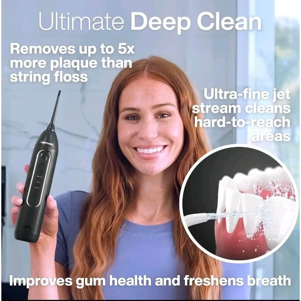 AquaSonic ICON Electric Toothbrush & Water Flosser Bundle - Travel case, chargin